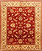 Pishavar Red Hand Knotted 711 X 911  Area Rug 250-21634 Thumb 0