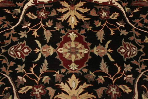Pishavar Black Hand Knotted 710 X 911 Area Rug 250-21636 Image 16