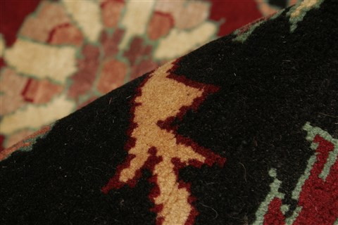 Pishavar Black Hand Knotted 710 X 911 Area Rug 250-21636 Image 1