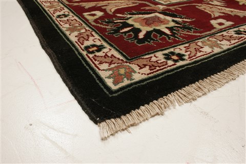 Pishavar Black Hand Knotted 710 X 911 Area Rug 250-21636 Image 21