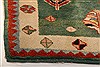 Gabbeh Green Square Hand Knotted 59 X 511  Area Rug 253-21637 Thumb 20