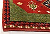 Gabbeh Red Square Hand Knotted 510 X 66  Area Rug 100-21642 Thumb 1