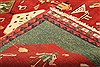 Gabbeh Red Square Hand Knotted 510 X 66  Area Rug 100-21642 Thumb 15