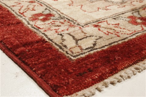 Pishavar Red Square Hand Knotted 89 X 97 Area Rug 250-21646 Image 20