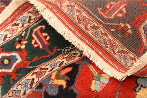 Heriz Red Hand Knotted 81 X 92 Area Rug 100-21647 Image 4