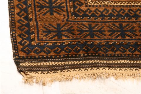Baluch Yellow Hand Knotted 69 X 113 Area Rug 100-21651 Image 3