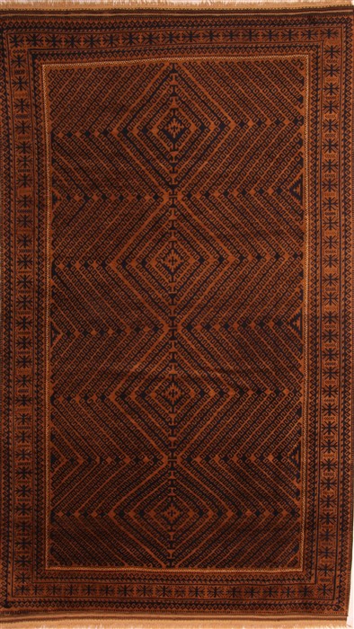 Baluch Yellow Hand Knotted 69 X 113 Area Rug 100-21651 Image 0