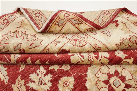 Pishavar Red Hand Knotted 73 X 108 Area Rug 250-21656 Image 10