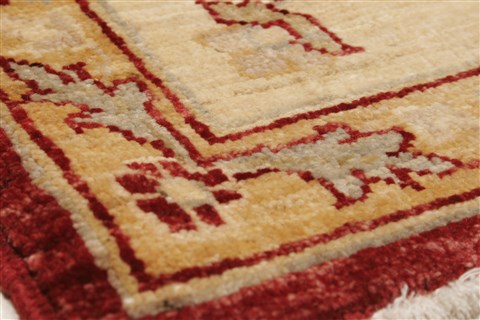 Pishavar Red Hand Knotted 73 X 108 Area Rug 250-21656 Image 20