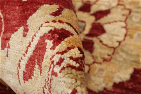 Pishavar Red Hand Knotted 73 X 108 Area Rug 250-21656 Image 3