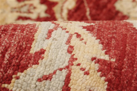 Pishavar Red Hand Knotted 73 X 108 Area Rug 250-21656 Image 5