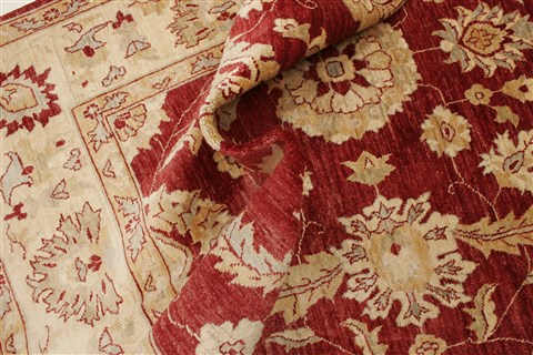 Pishavar Red Hand Knotted 73 X 108 Area Rug 250-21656 Image 7