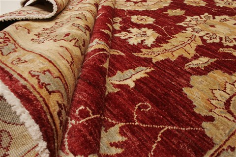 Pishavar Red Hand Knotted 73 X 108 Area Rug 250-21656 Image 8