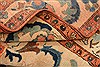 Pishavar Beige Hand Knotted 83 X 99 Area Rug 100-21657 Thumb 14