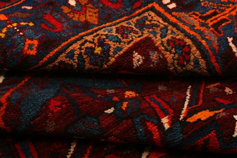 Afshar Red Hand Knotted 611 X 911 Area Rug 100-21659 Image 7