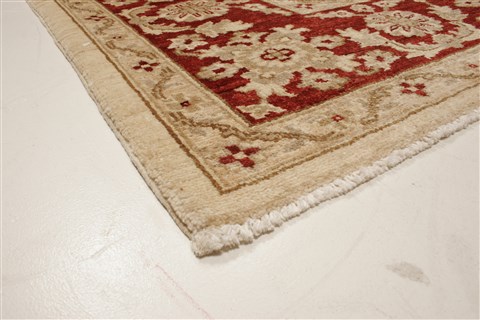 Pishavar Beige Hand Knotted 82 X 99 Area Rug 250-21664 Image 19
