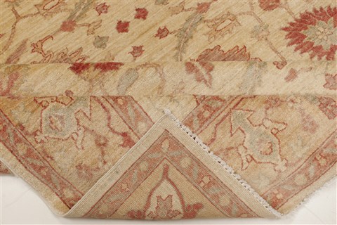 Pishavar Beige Hand Knotted 78 X 910 Area Rug 250-21667 Image 12