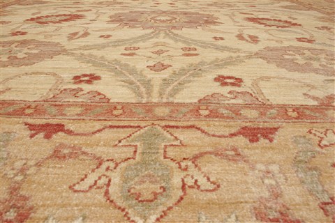 Pishavar Beige Hand Knotted 78 X 910 Area Rug 250-21667 Image 16