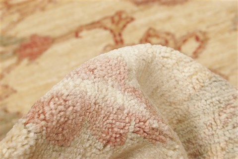 Pishavar Beige Hand Knotted 78 X 910 Area Rug 250-21667 Image 2