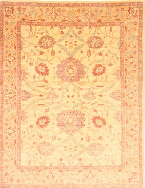 Pishavar Beige Hand Knotted 78 X 910 Area Rug 250-21667 Image 0