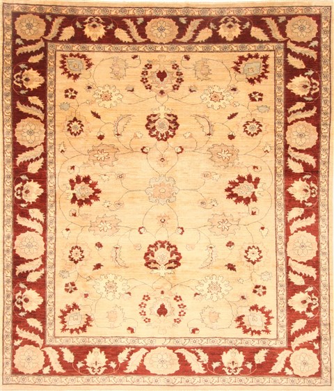 Pishavar Beige Hand Knotted 80 X 910  Area Rug 250-21668 Image 0