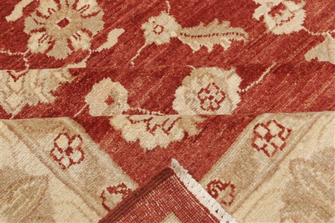 Pishavar Brown Hand Knotted 83 X 100 Area Rug 250-21670 Image 11