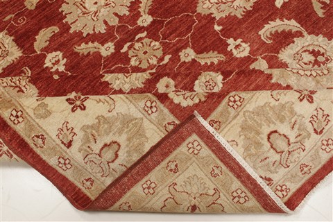 Pishavar Brown Hand Knotted 83 X 100 Area Rug 250-21670 Image 12