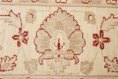 Pishavar Brown Hand Knotted 83 X 100 Area Rug 250-21670 Image 15