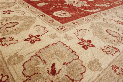 Pishavar Brown Hand Knotted 83 X 100 Area Rug 250-21670 Image 18