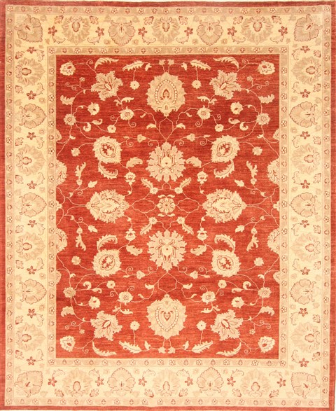 Pishavar Brown Hand Knotted 83 X 100 Area Rug 250-21670 Image 0