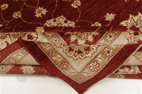 Pishavar Red Square Hand Knotted 89 X 96 Area Rug 250-21672 Image 11