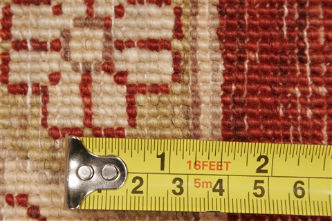 Pishavar Red Square Hand Knotted 89 X 96 Area Rug 250-21672 Image 12