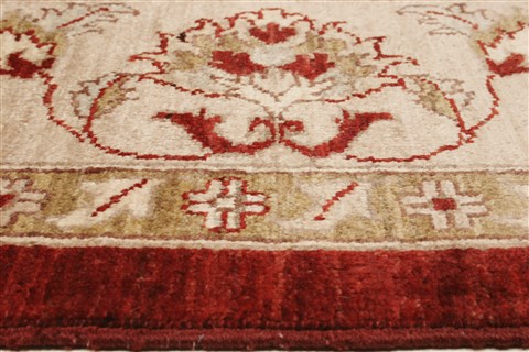 Pishavar Red Square Hand Knotted 89 X 96 Area Rug 250-21672 Image 14
