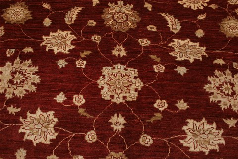 Pishavar Red Square Hand Knotted 89 X 96 Area Rug 250-21672 Image 16