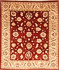 Pishavar Red Square Hand Knotted 89 X 96 Area Rug 250-21672 Thumb 0