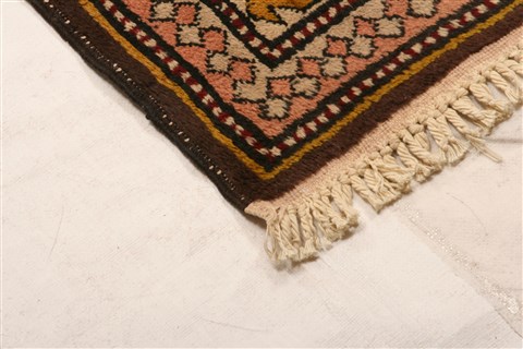 Kazak Brown Hand Knotted 610 X 95 Area Rug 100-21675 Image 12