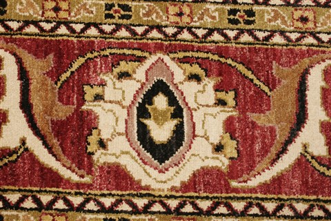Pishavar Black Hand Knotted 82 X 100 Area Rug 250-21676 Image 14