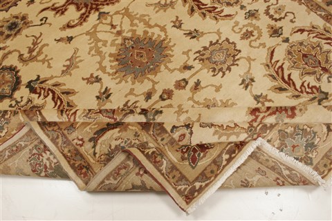 Chobi Beige Hand Knotted 710 X 93 Area Rug 250-21711 Image 12