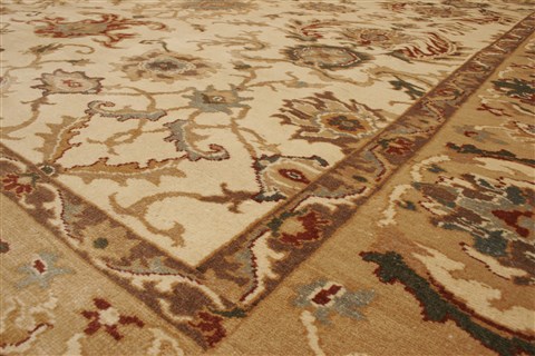 Chobi Beige Hand Knotted 710 X 93 Area Rug 250-21711 Image 15