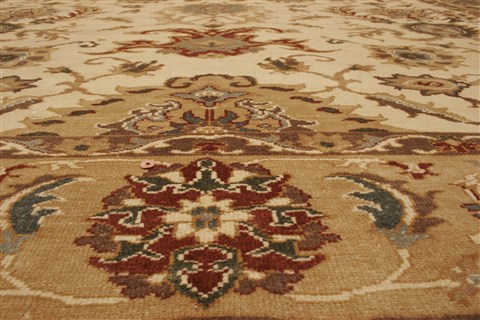 Chobi Beige Hand Knotted 710 X 93 Area Rug 250-21711 Image 16