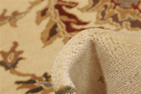 Chobi Beige Hand Knotted 710 X 93 Area Rug 250-21711 Image 3