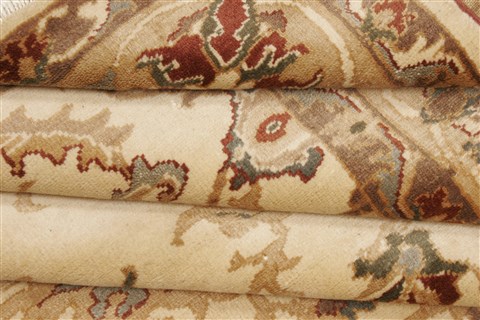 Chobi Beige Hand Knotted 710 X 93 Area Rug 250-21711 Image 9