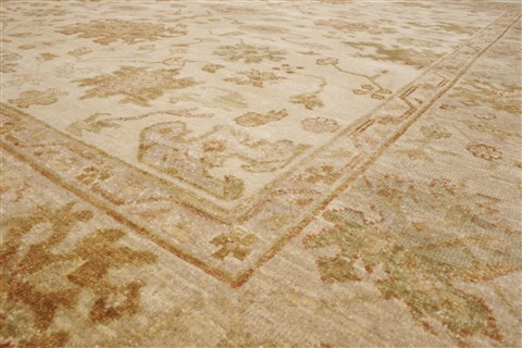 Oushak Beige Hand Knotted 80 X 100 Area Rug 250-21712 Image 17