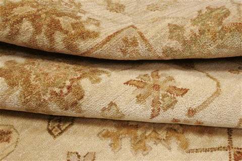 Oushak Beige Hand Knotted 80 X 100 Area Rug 250-21712 Image 9