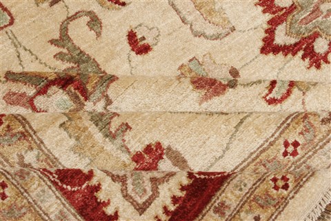 Pishavar Beige Hand Knotted 710 X 98 Area Rug 250-21717 Image 11