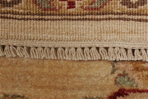 Pishavar Beige Hand Knotted 710 X 98 Area Rug 250-21717 Image 14