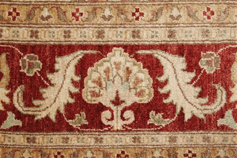 Pishavar Beige Hand Knotted 710 X 98 Area Rug 250-21717 Image 15
