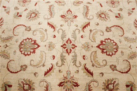 Pishavar Beige Hand Knotted 710 X 98 Area Rug 250-21717 Image 16