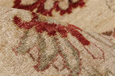 Pishavar Beige Hand Knotted 710 X 98 Area Rug 250-21717 Image 4