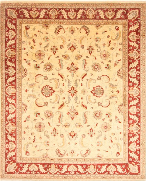 Pishavar Beige Hand Knotted 710 X 98 Area Rug 250-21717 Image 0